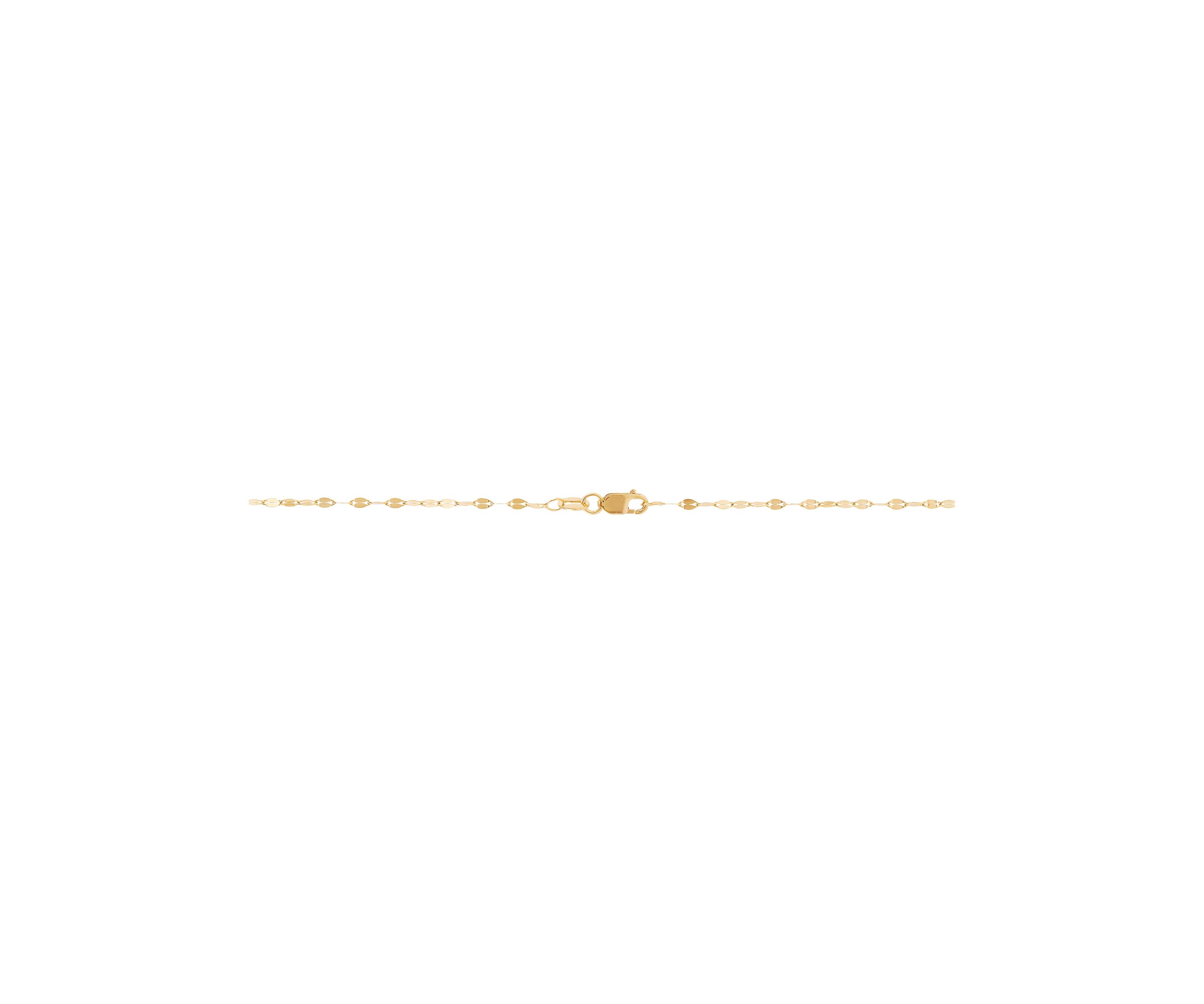 1.75 Millimeter Solid Mirror Chain Necklace in 10K Yellow Gold