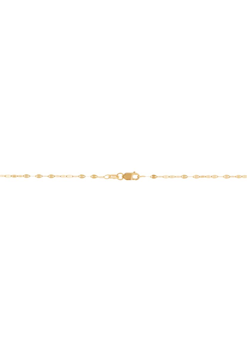 1.75 Millimeter Solid Mirror Chain Necklace in 10K Yellow Gold