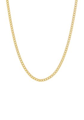 Belk Co Cuban Chain Necklace In 10k Gold Belk