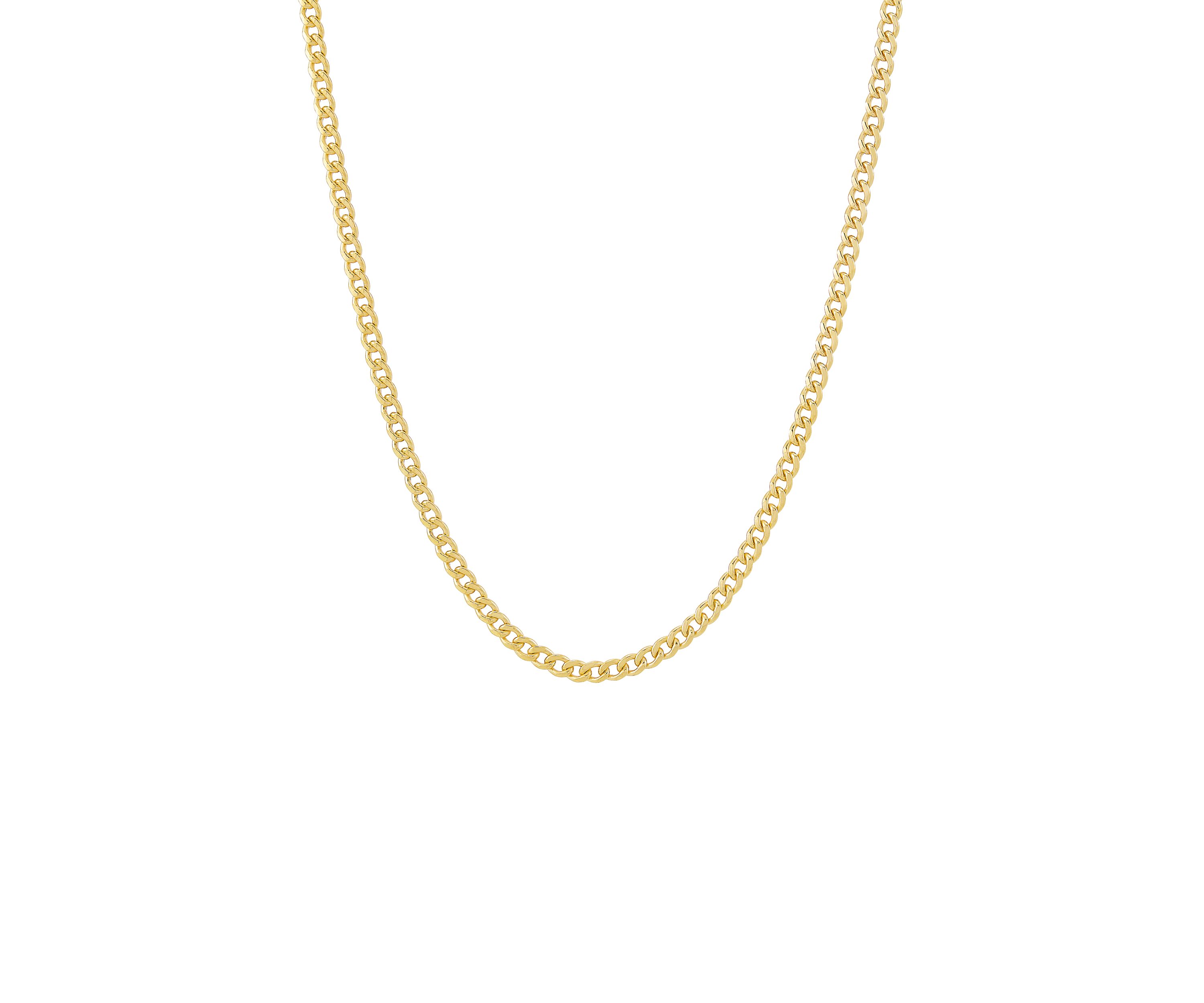 Cuban Chain Necklace in 10K Gold