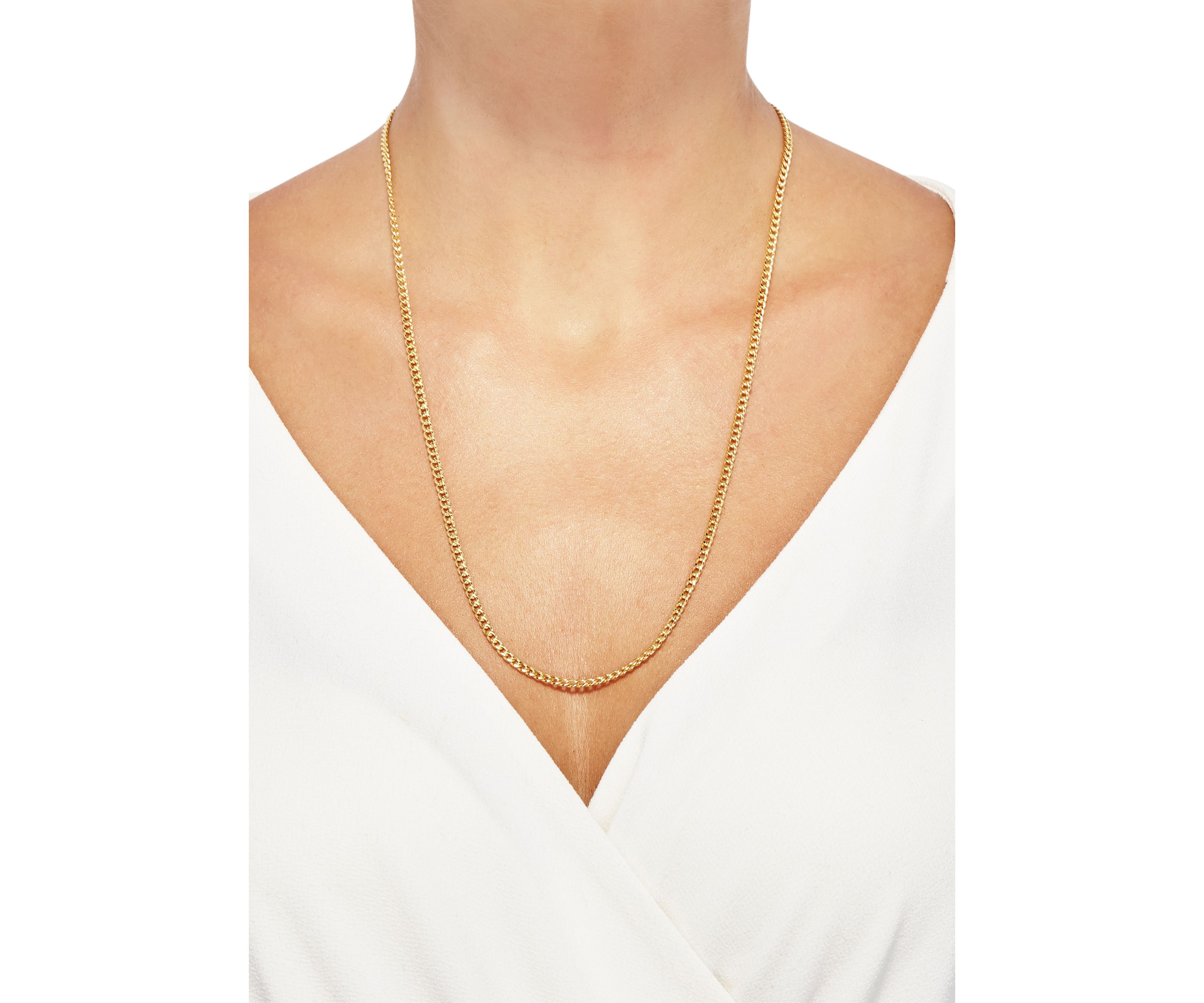 Cuban Chain Necklace in 10K Gold