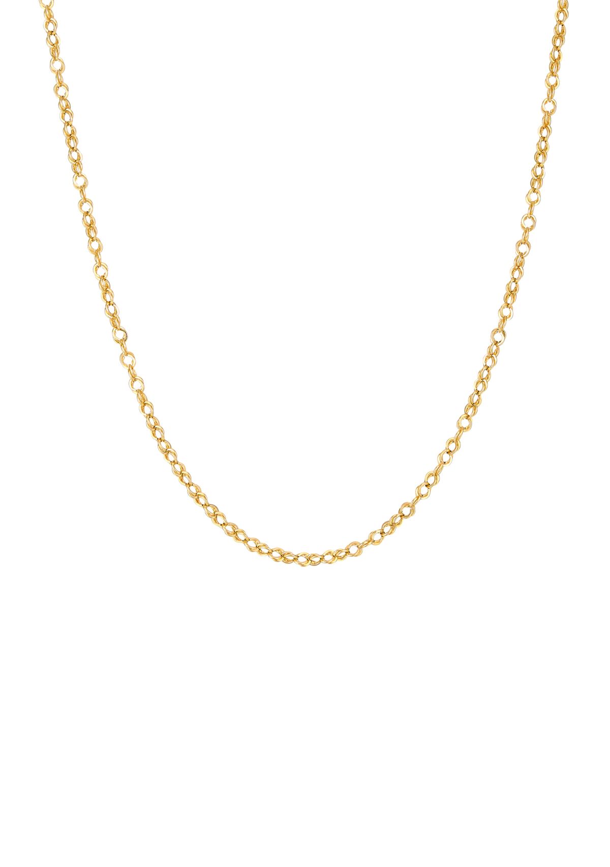18 Inch Chain Necklace in 10K Yellow Gold 