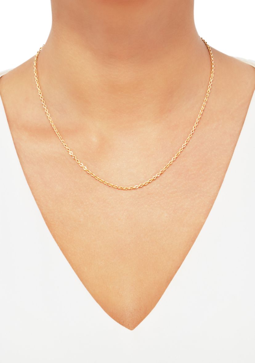 18 Inch Chain Necklace in 10K Yellow Gold 