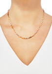 18 Inch Paper Clip Chain Necklace in 10K Yellow Gold 