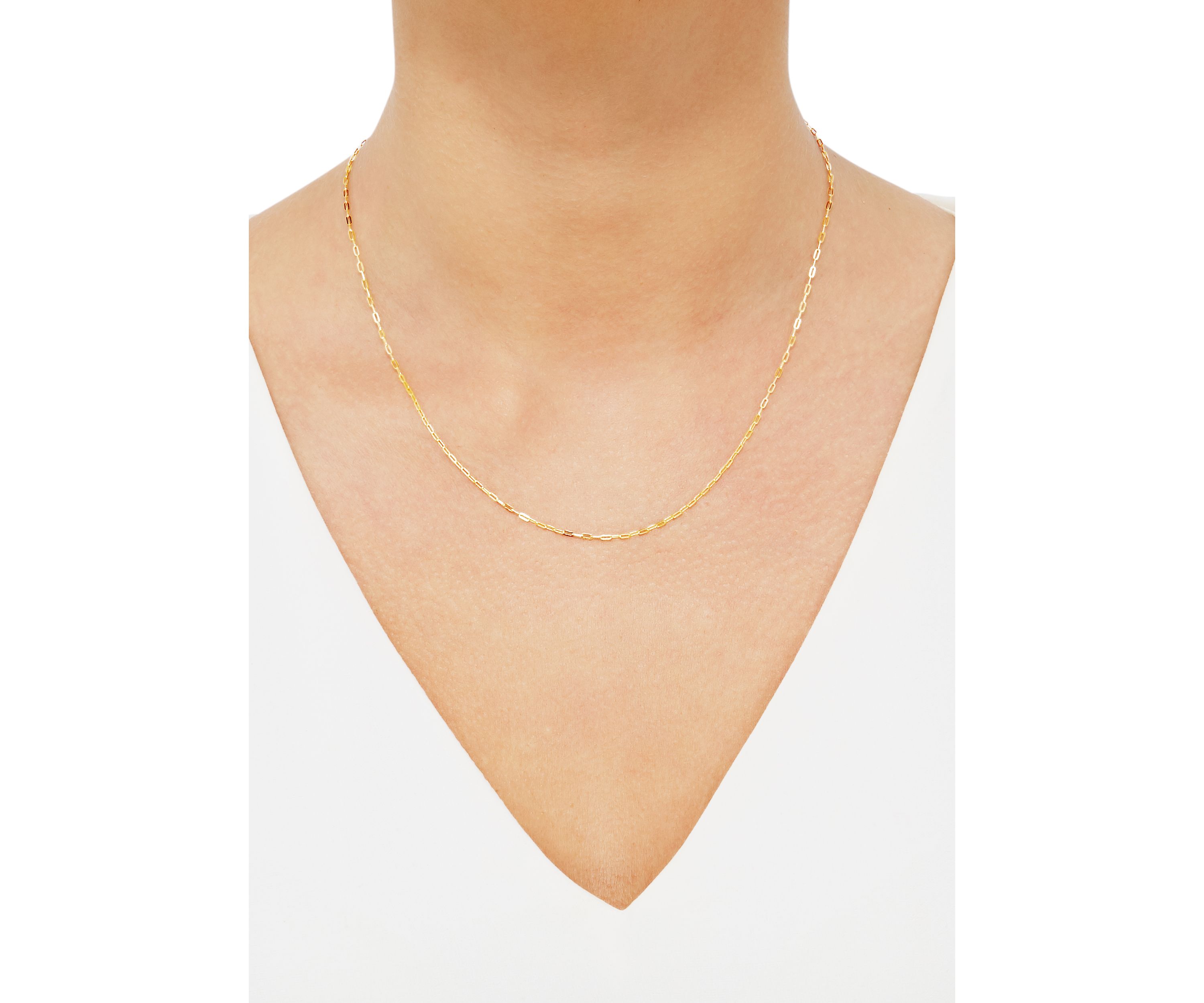 18 Inch Chain Necklace in 10K Yellow Gold 