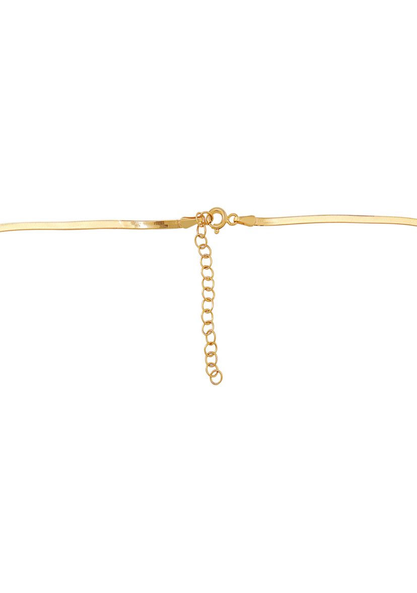 Herringbone Chain Necklace in 10K Yellow Gold