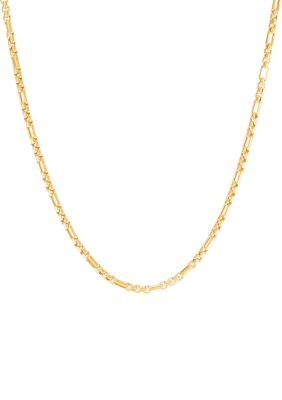Belk & Co Hollow Alternated Round Box Chain in 10K Yellow Gold, 20 in