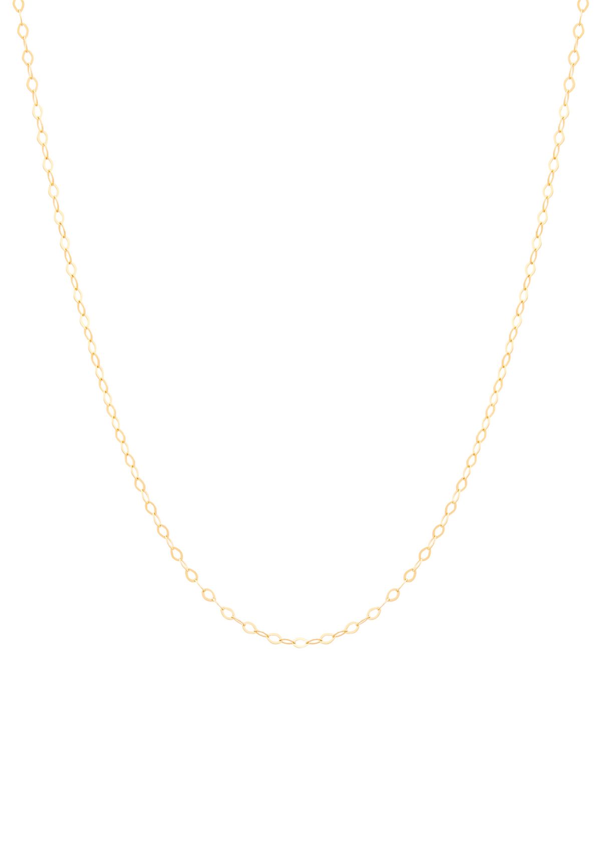 Cable Chain Necklace in 10K Yellow Gold