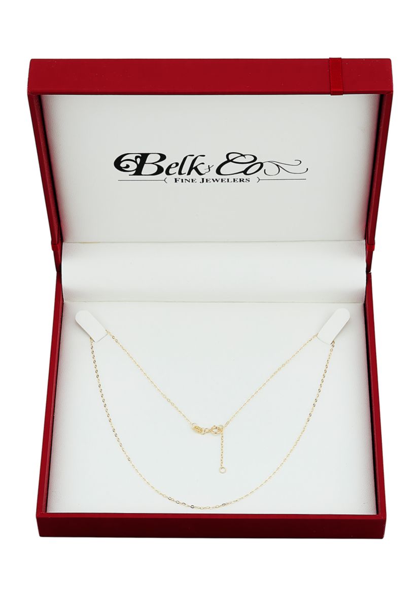 Cable Chain Necklace in 10K Yellow Gold