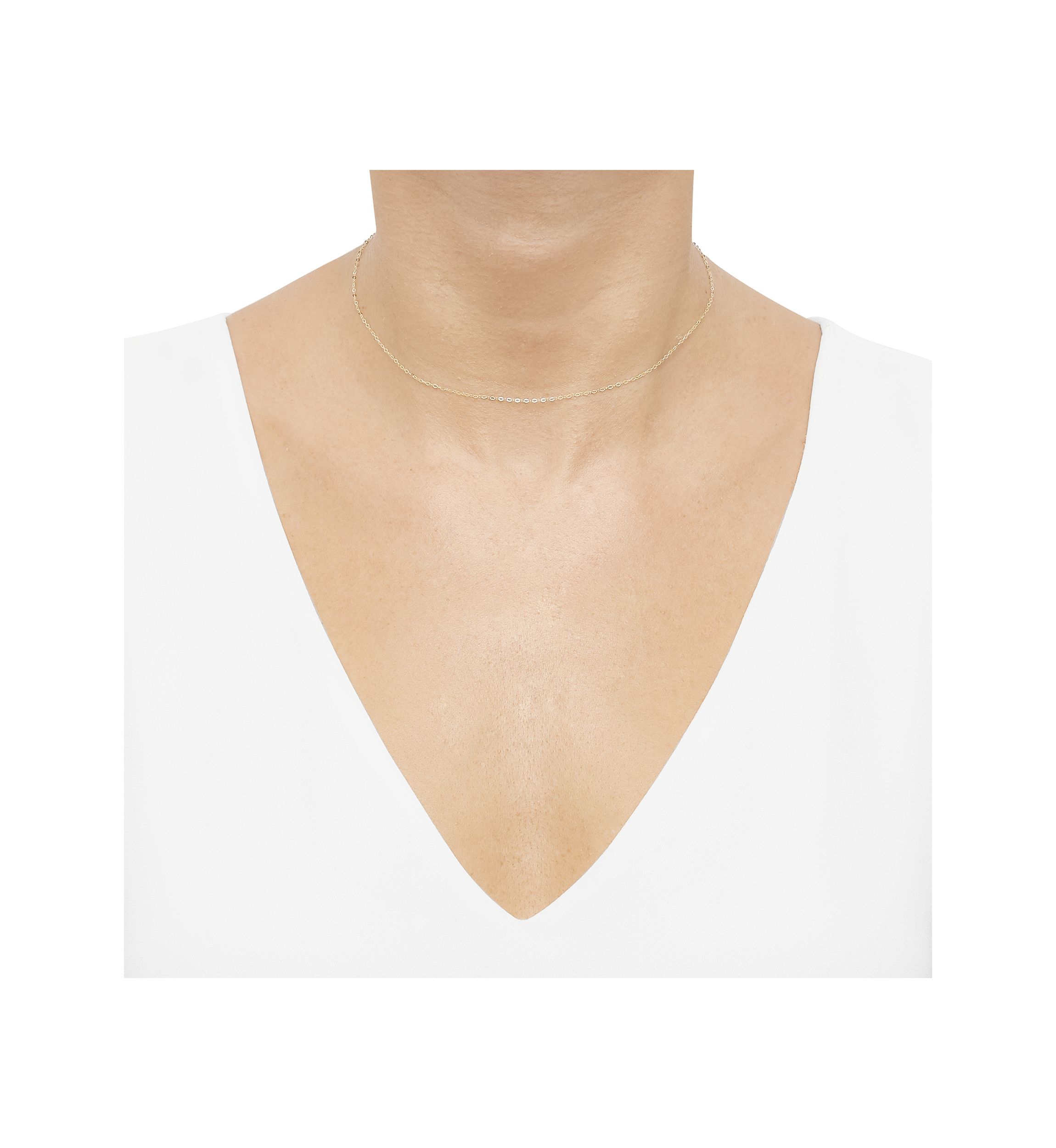Cable Chain Necklace in 10K Yellow Gold