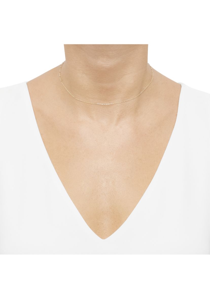 Cable Chain Necklace in 10K Yellow Gold
