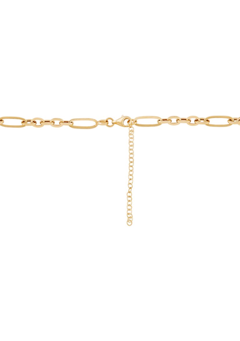 4.5 Millimeter Figaro Chain Necklace in 10K Yellow Gold