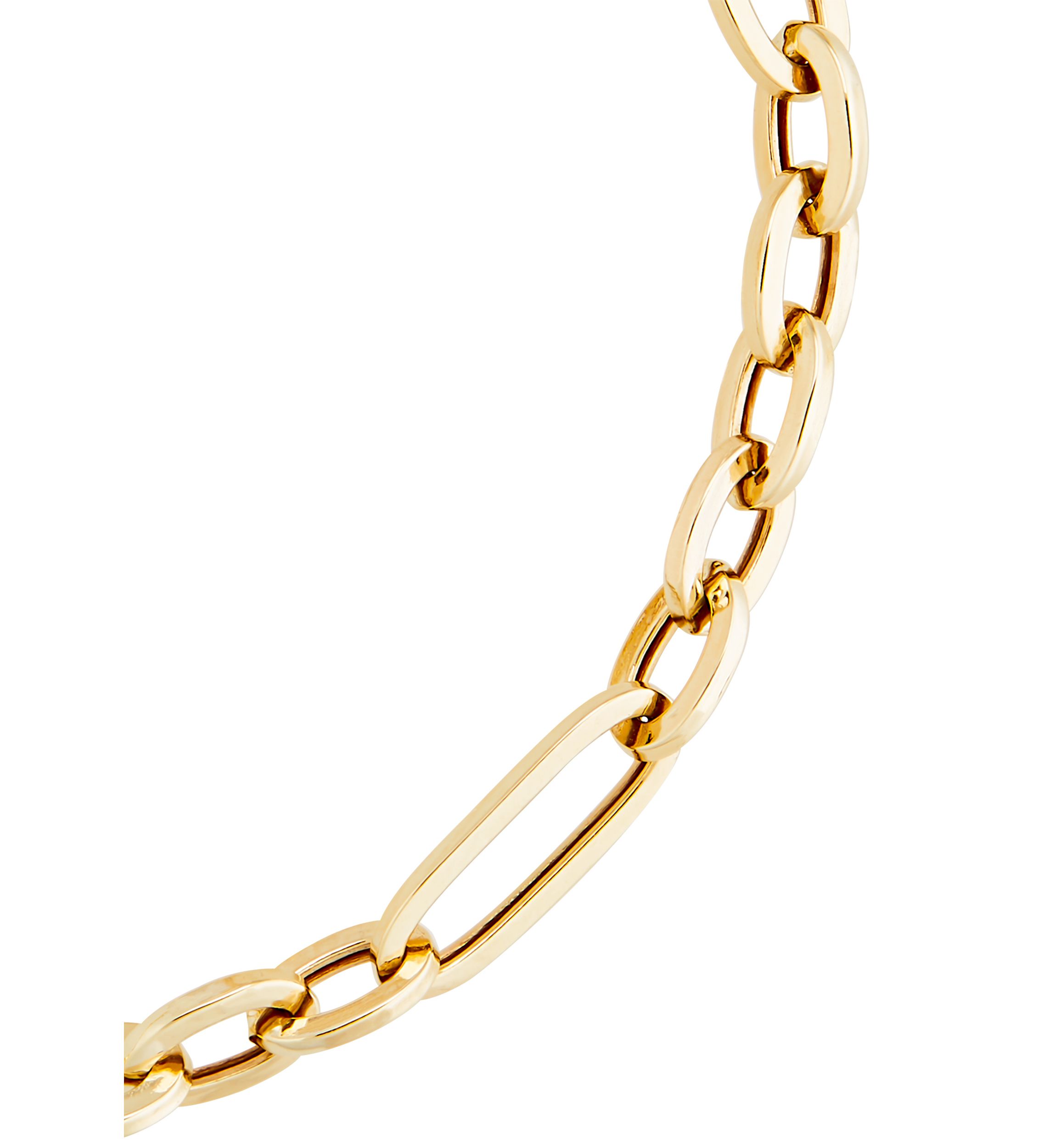 Figaro Design Chain Bracelet in 10K Yellow Gold