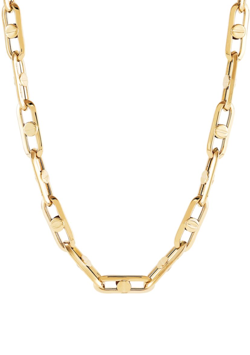 6 Millimeter Hollow Long Marina Chain in 10K Yellow Gold 