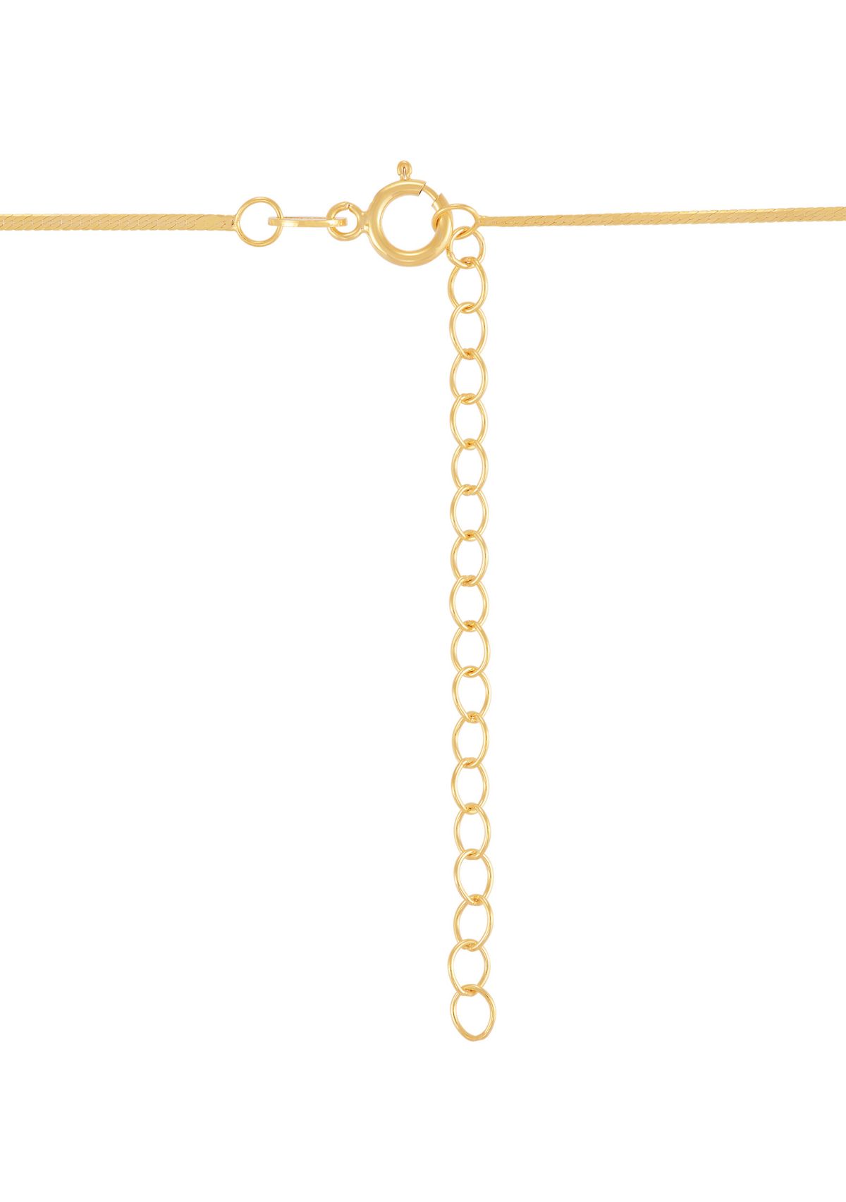 Micro Herringbone Chain in 10K Yellow Gold
