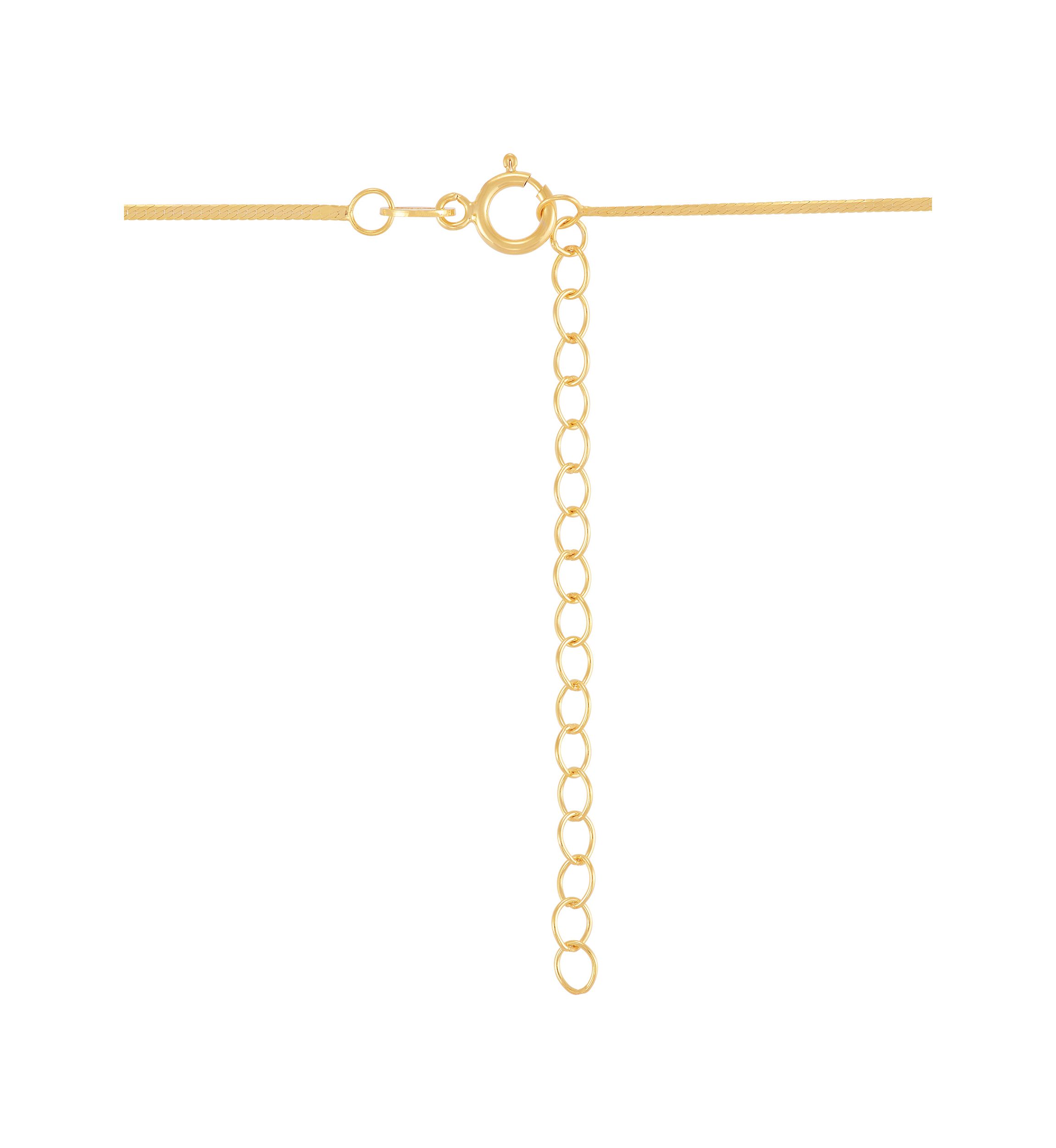 Micro Herringbone Chain in 10K Yellow Gold