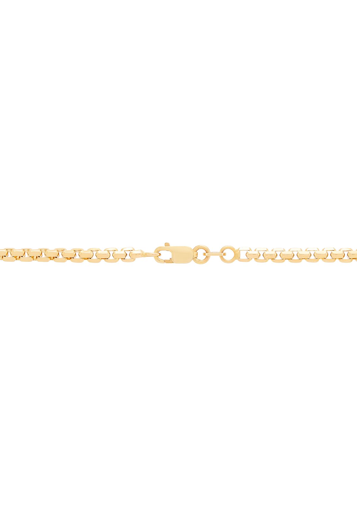Hollow Box Chain in 10K Yellow Gold