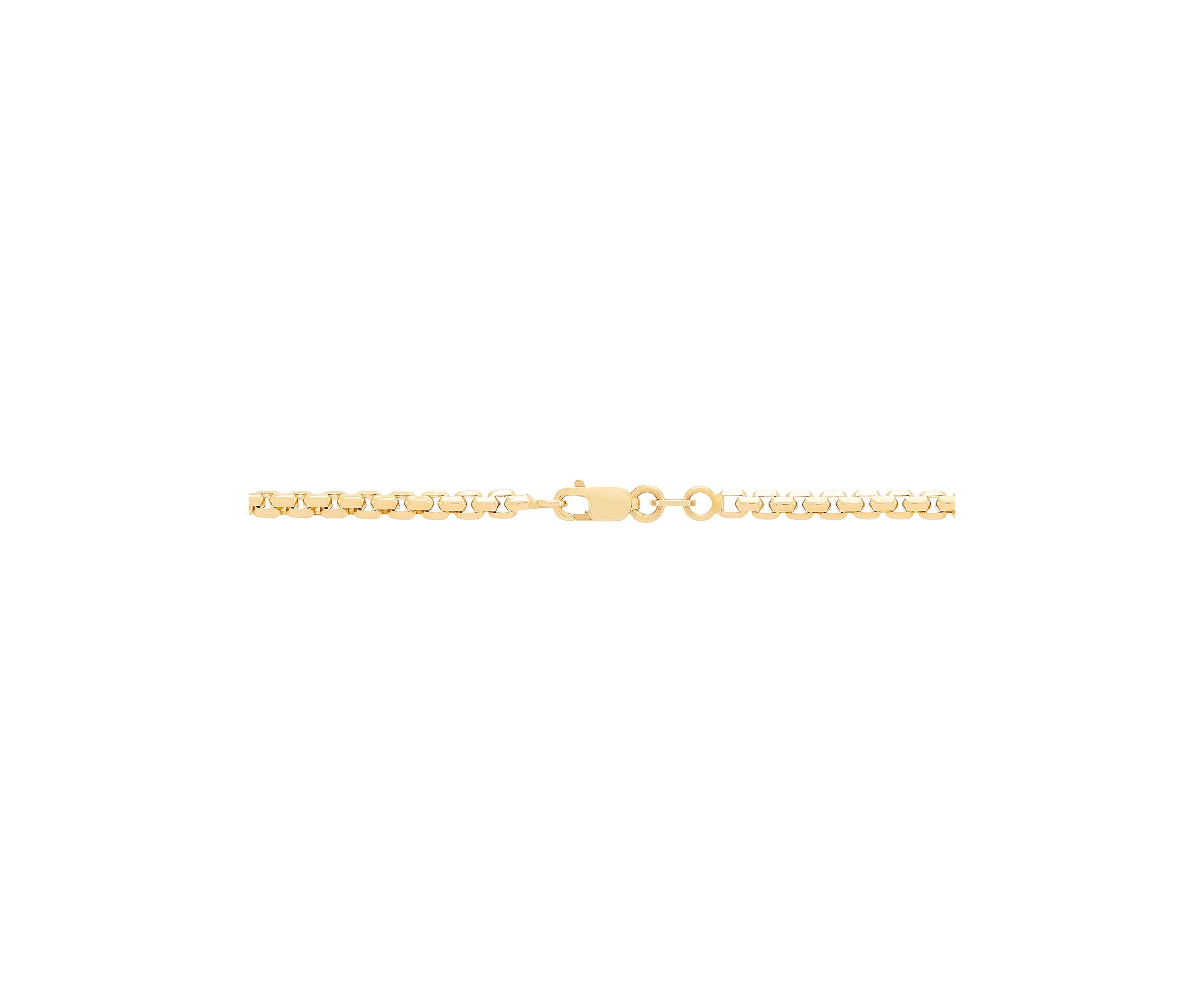 Hollow Box Chain in 10K Yellow Gold