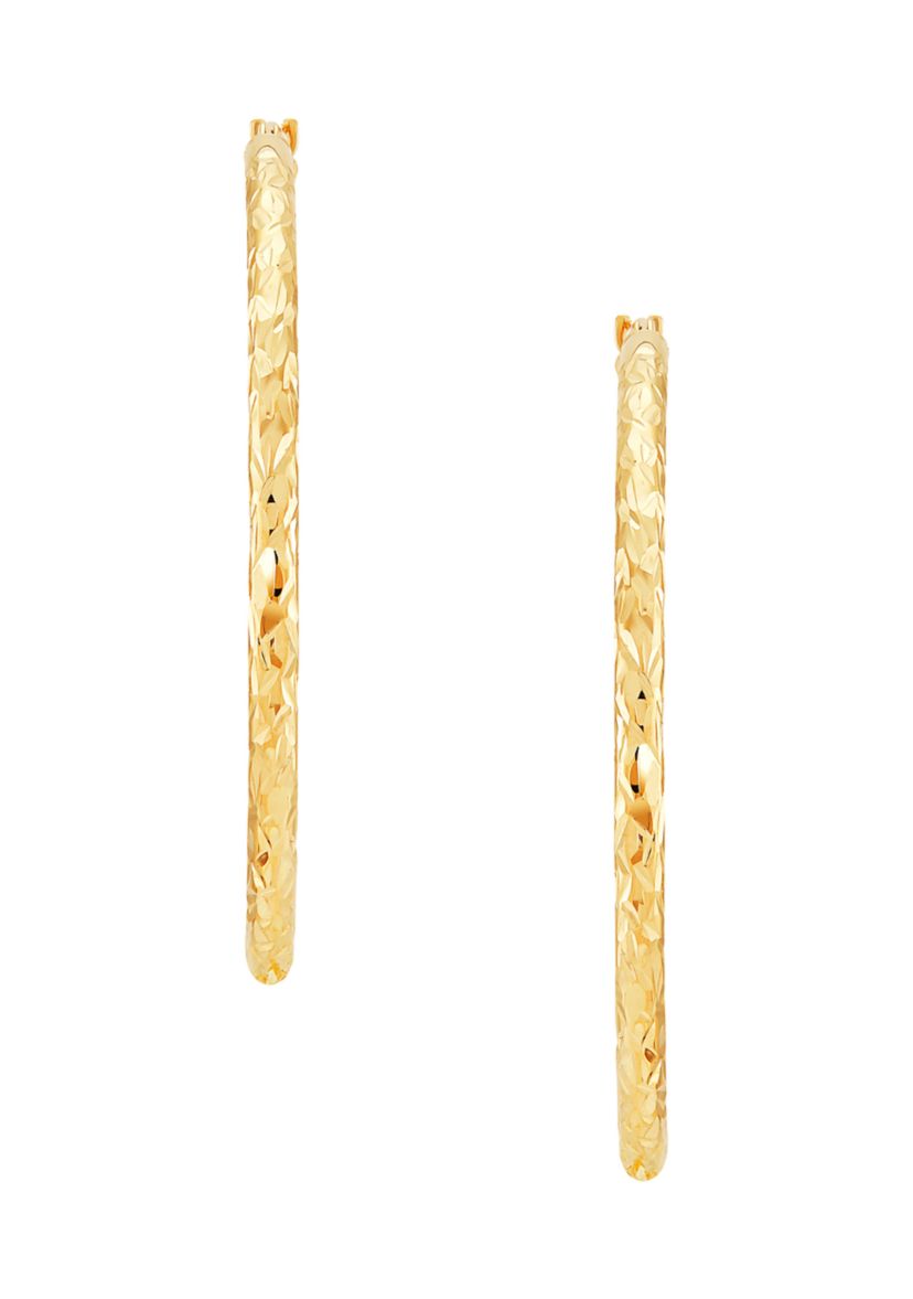 Hoop Earrings in 10K Yellow Gold