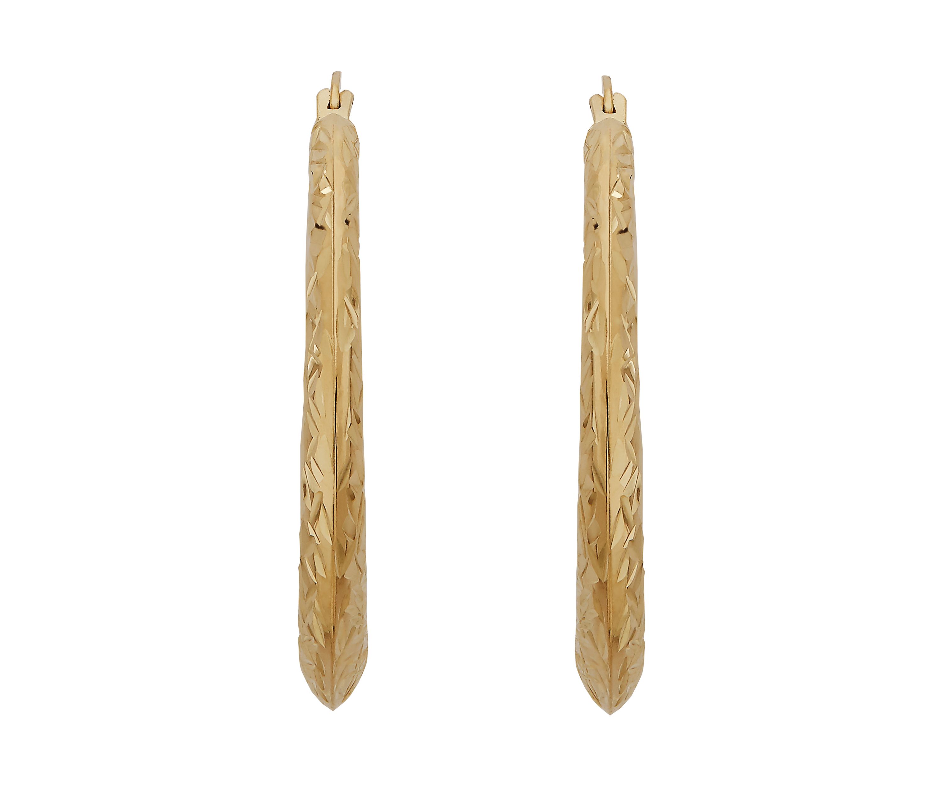 Hoop Earrings in 10K Yellow Gold