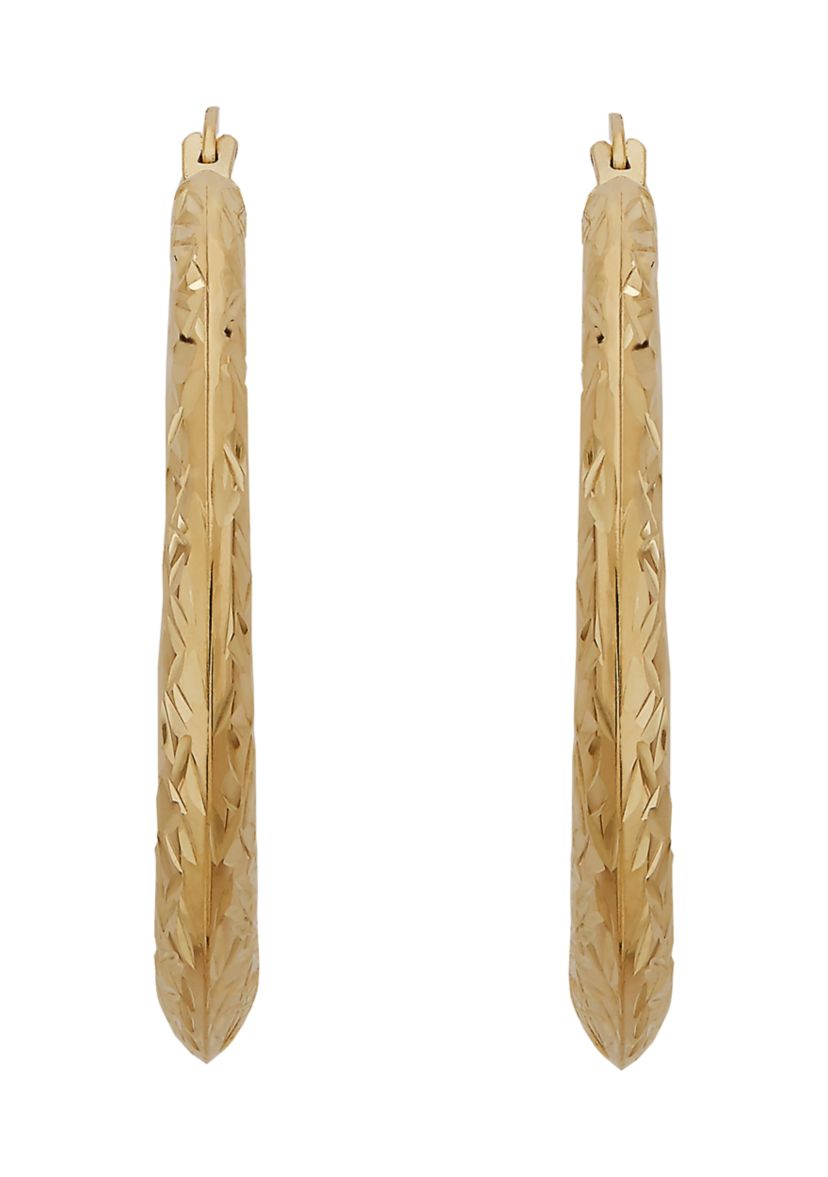 Hoop Earrings in 10K Yellow Gold