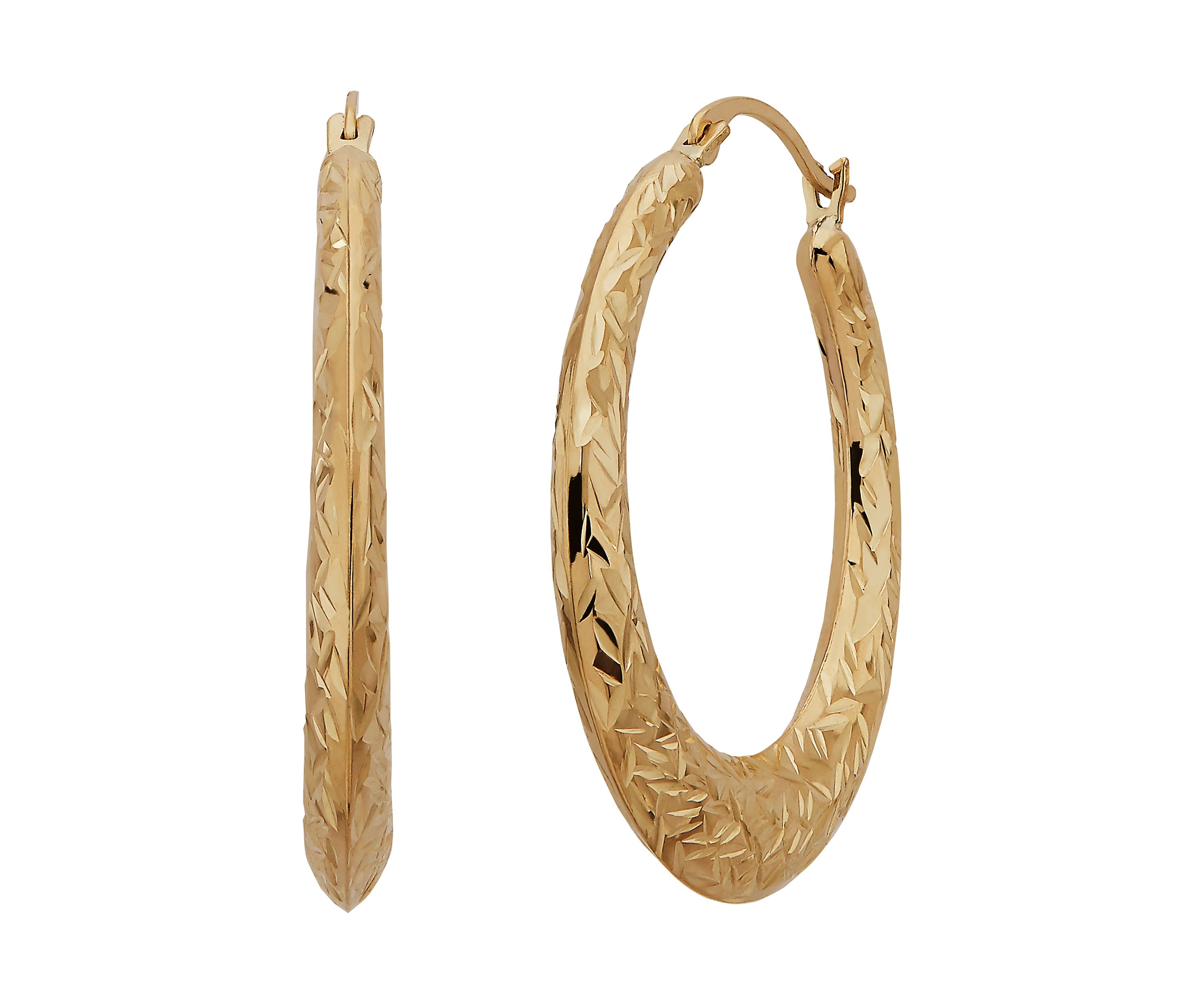 Hoop Earrings in 10K Yellow Gold