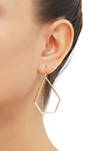 Pyramid Earrings in 10K Yellow Gold