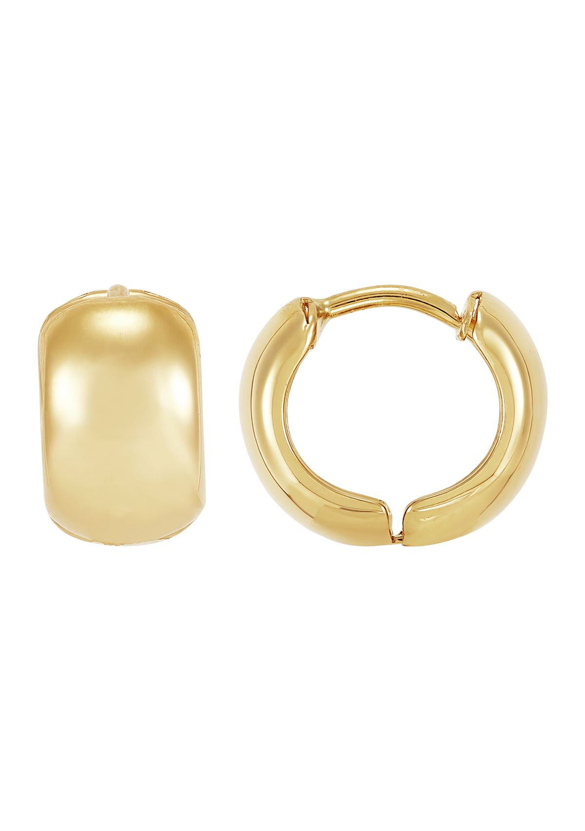 Huggie Hoop Earrings in 10K Yellow Gold