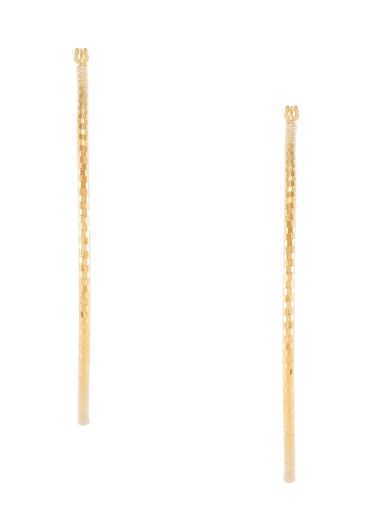 Tube Hoop Earrings in 10K Yellow Gold