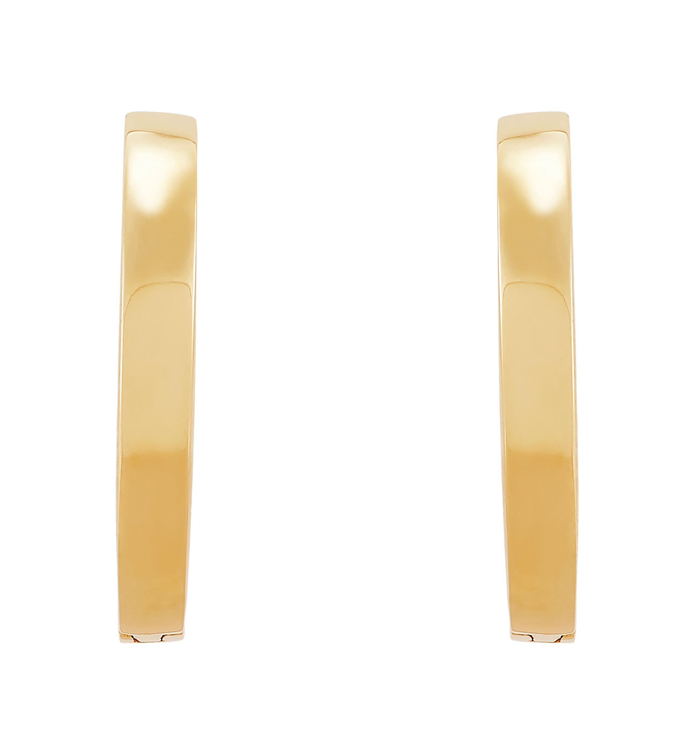 Huggie Hoop Earrings in 10K Yellow Gold
