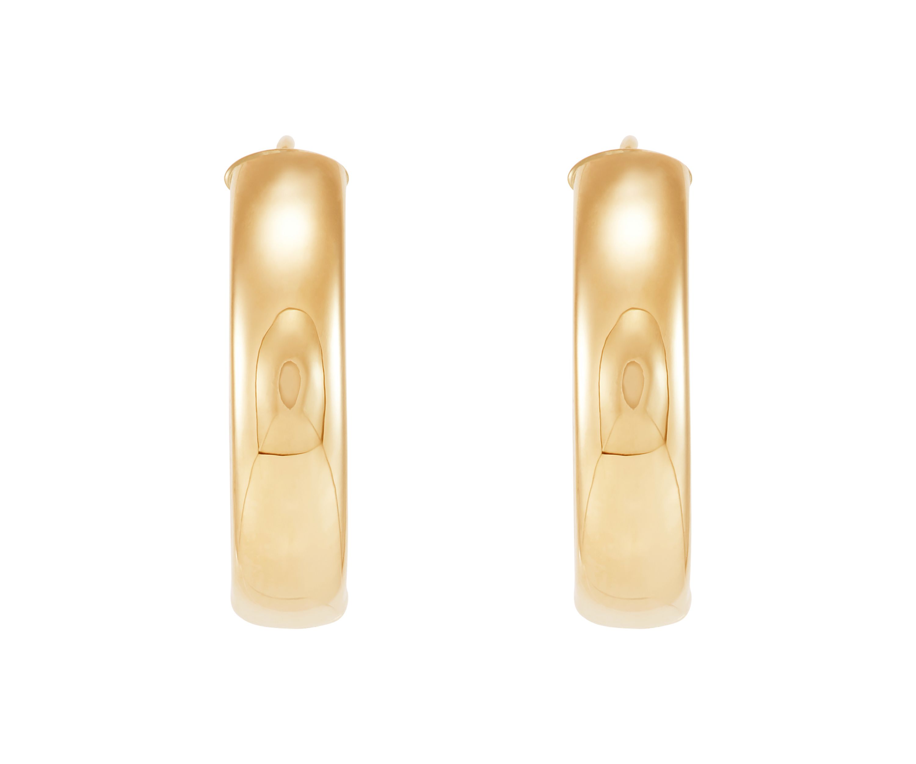 Huggie Hoop Earrings in 10 Yellow Gold