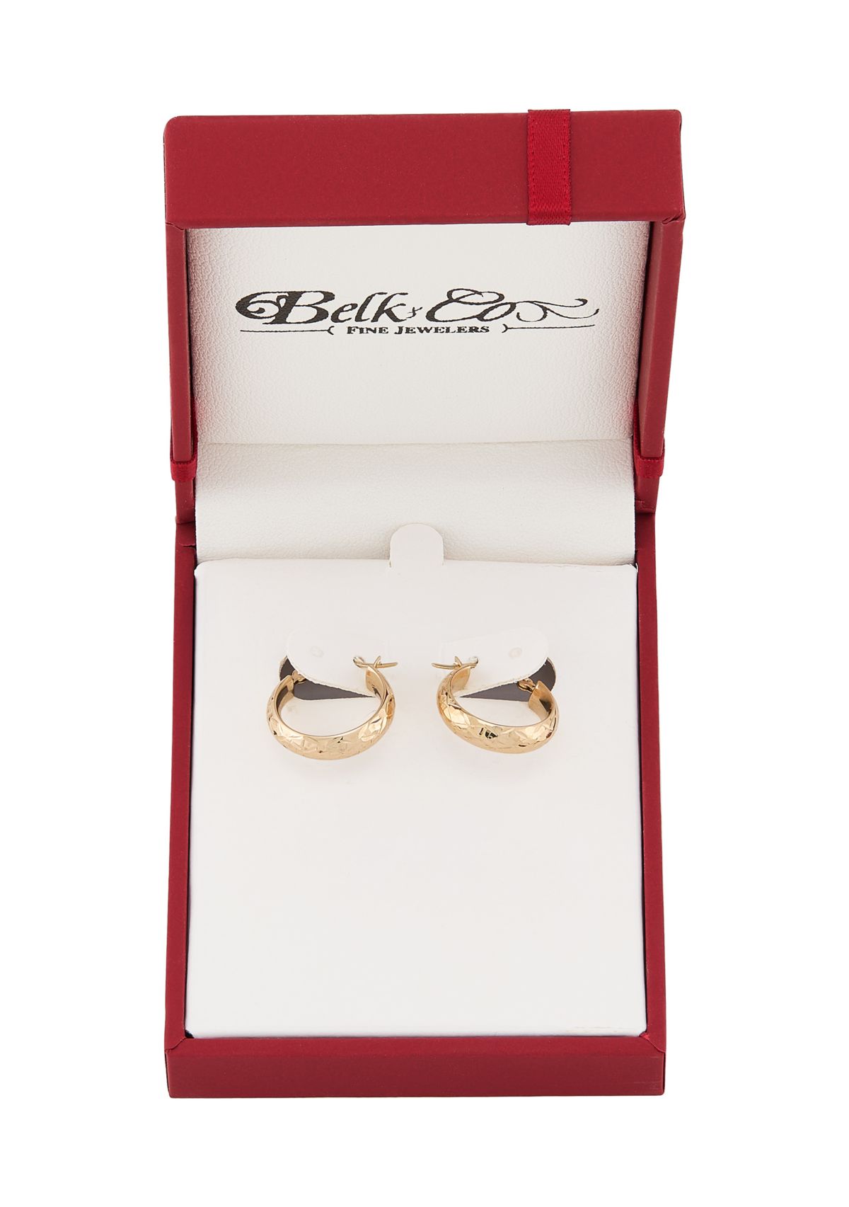 Tube Hoop Earrings in 10K Yellow Gold