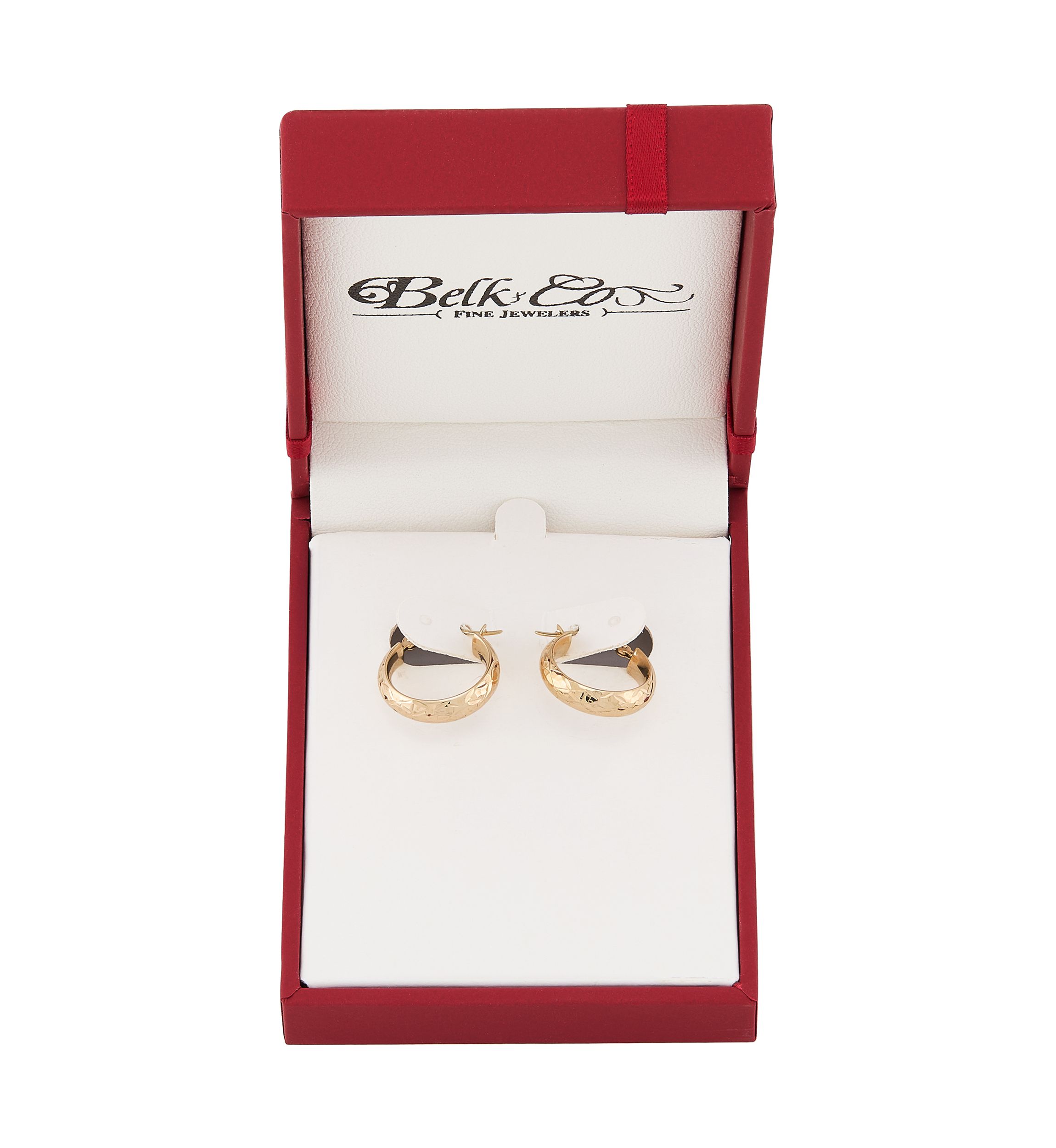 Tube Hoop Earrings in 10K Yellow Gold
