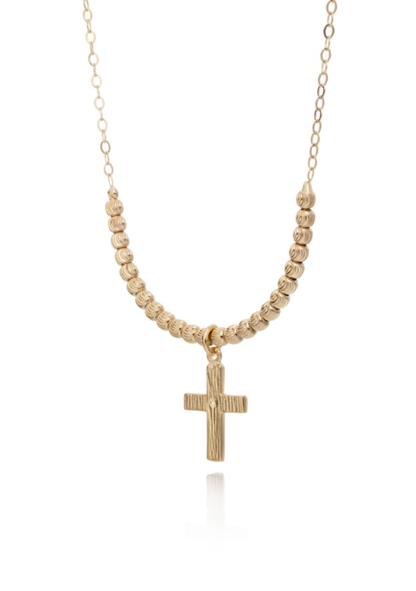 10K Yellow Gold Cross Pendant