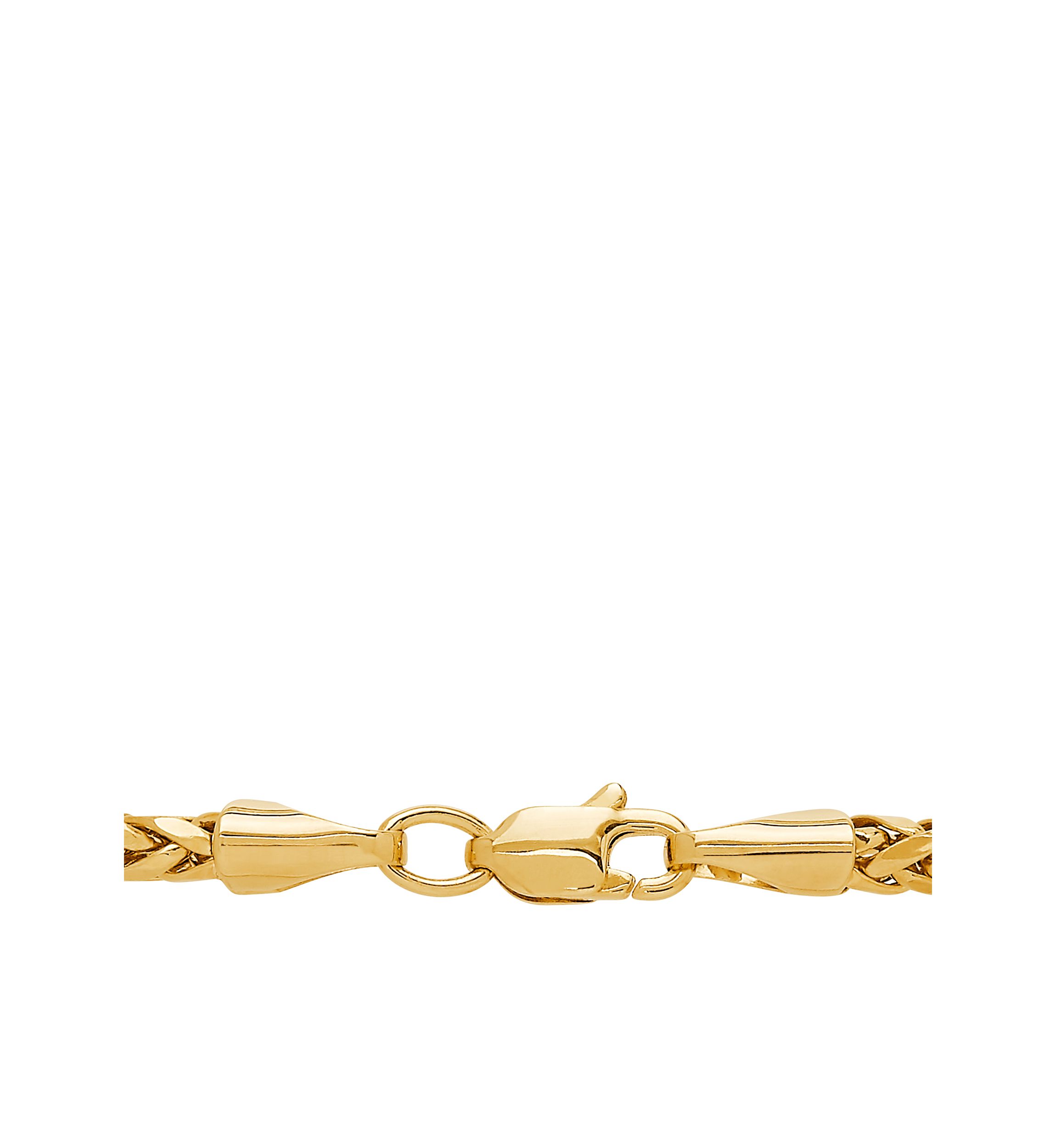 Wheat Chain Necklace in 10k Yellow Gold