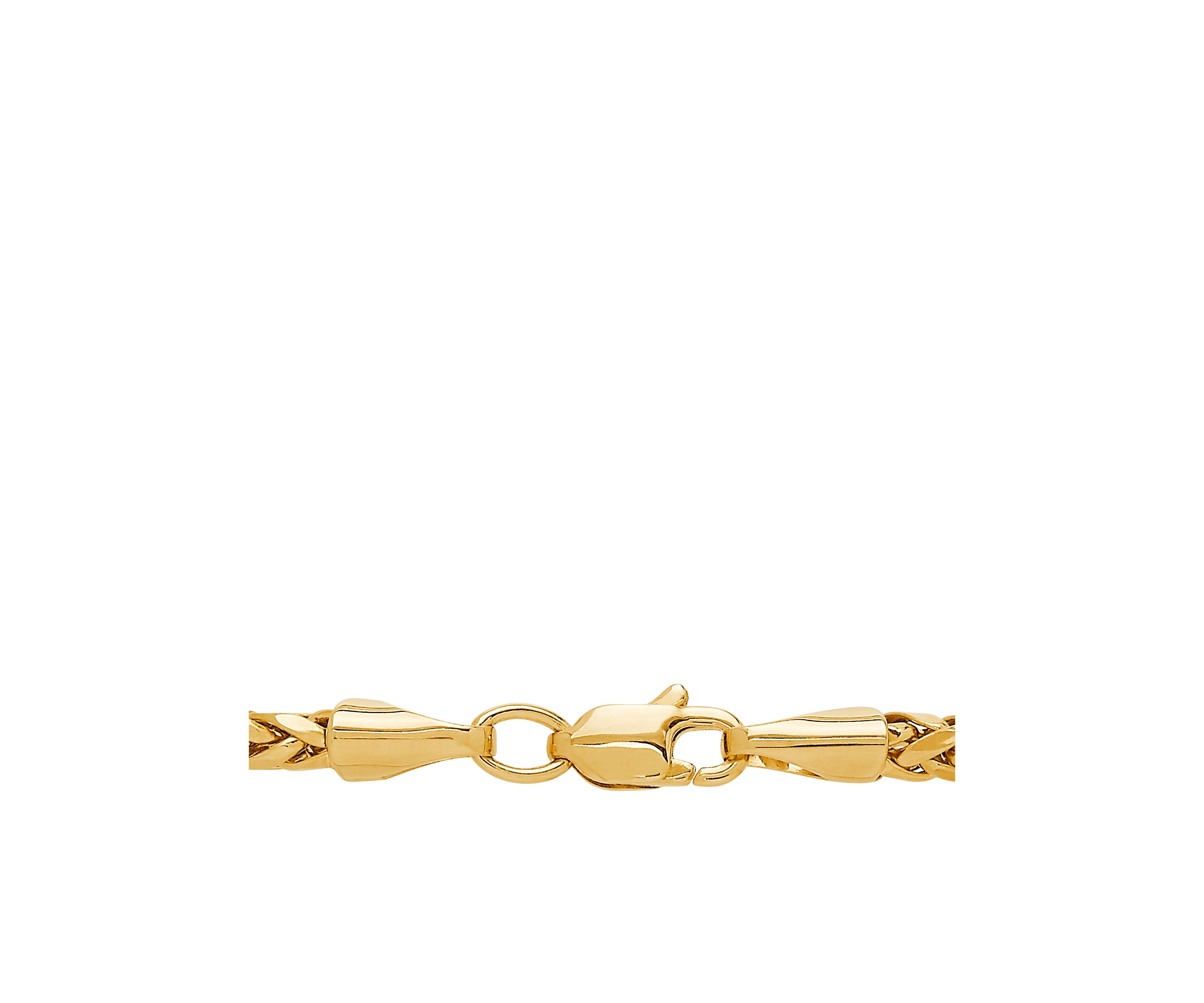 Wheat Chain Necklace in 10k Yellow Gold