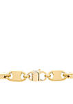 Mens Link Chain Necklace in 10k in Yellow Gold