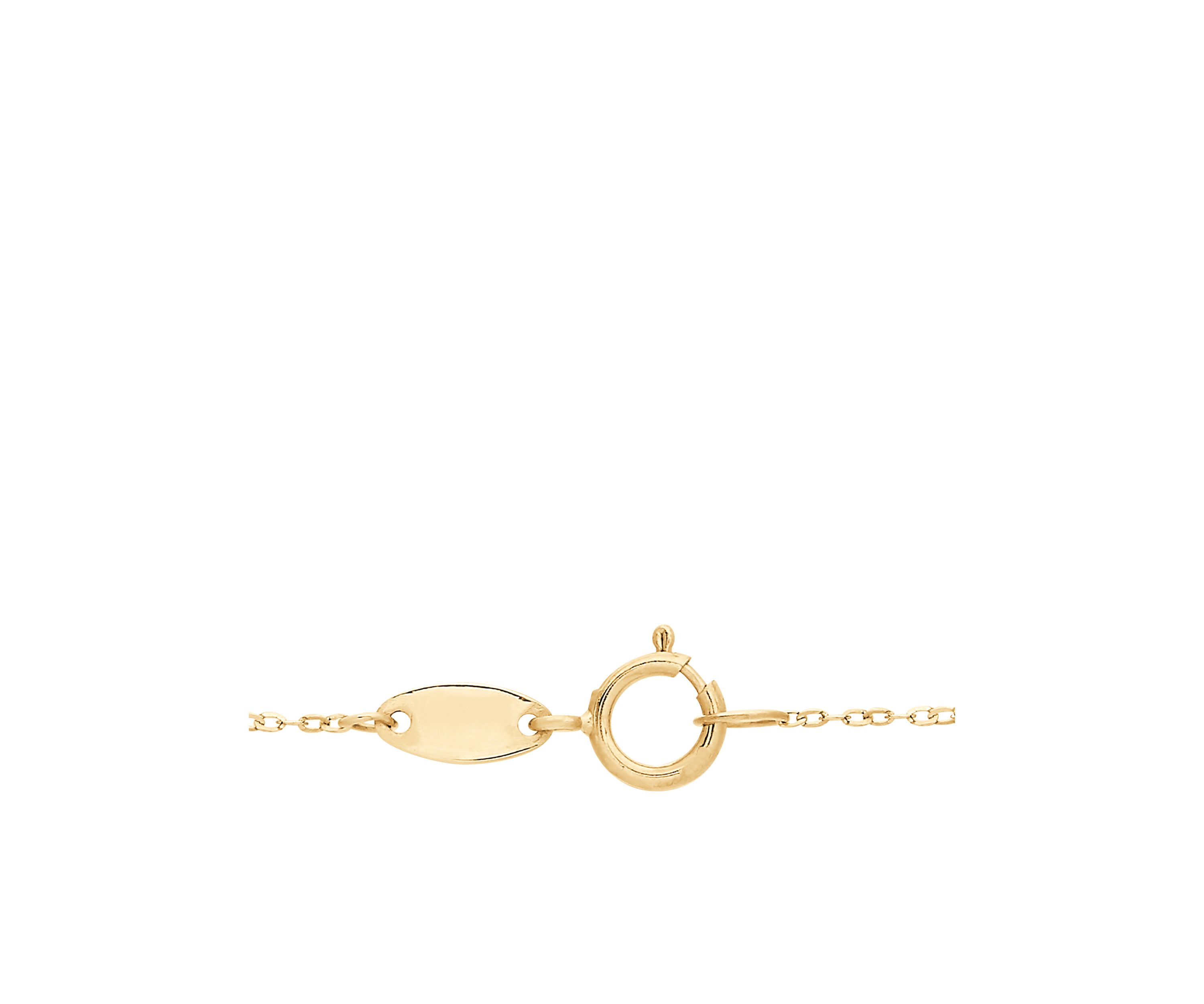 Bar Necklace on Cable Chain in 10K Yellow Gold