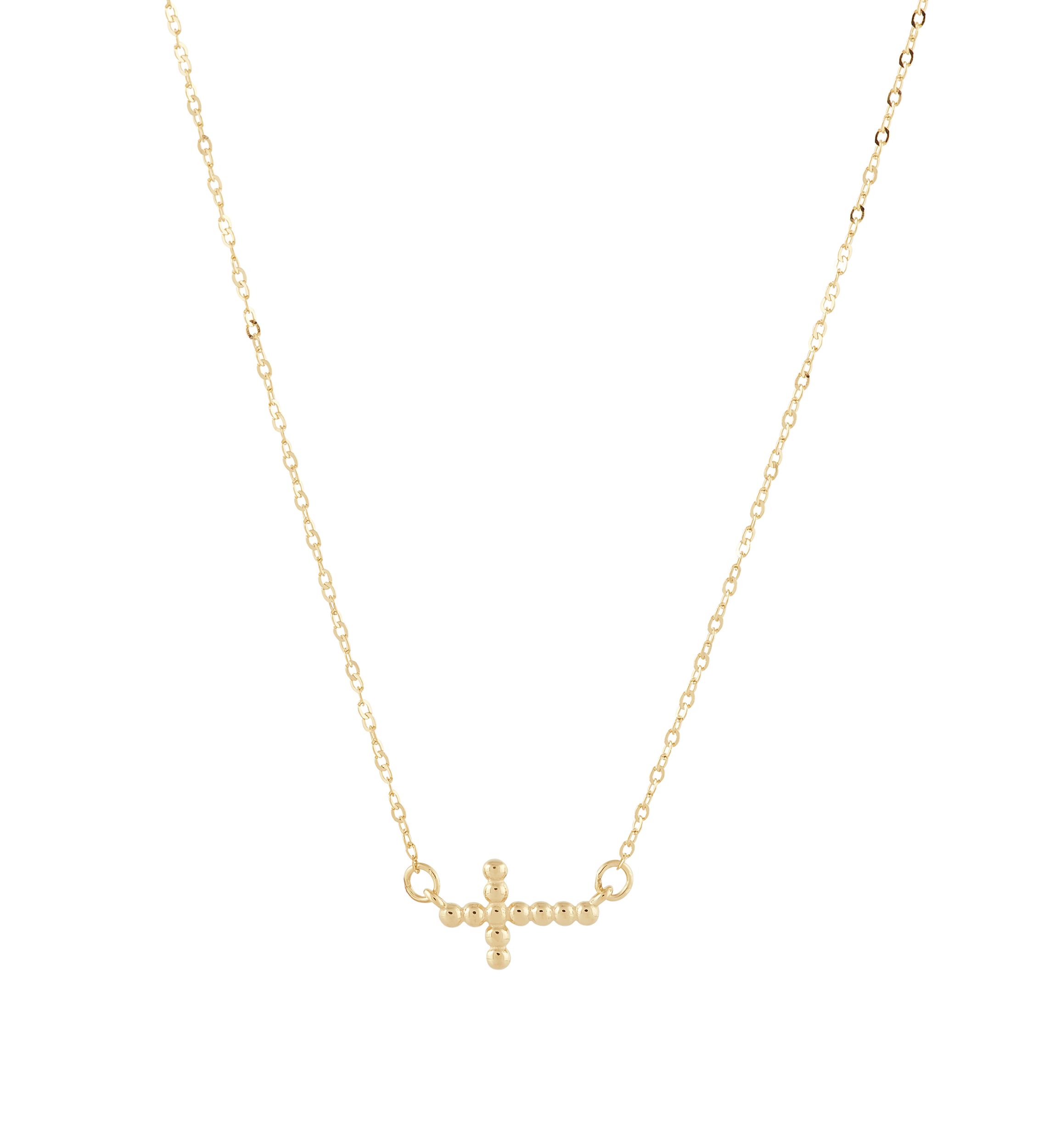 Cross Necklace in 10K Yellow Gold