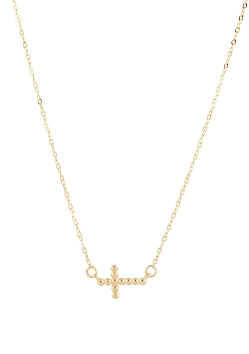 Cross Necklace in 10K Yellow Gold