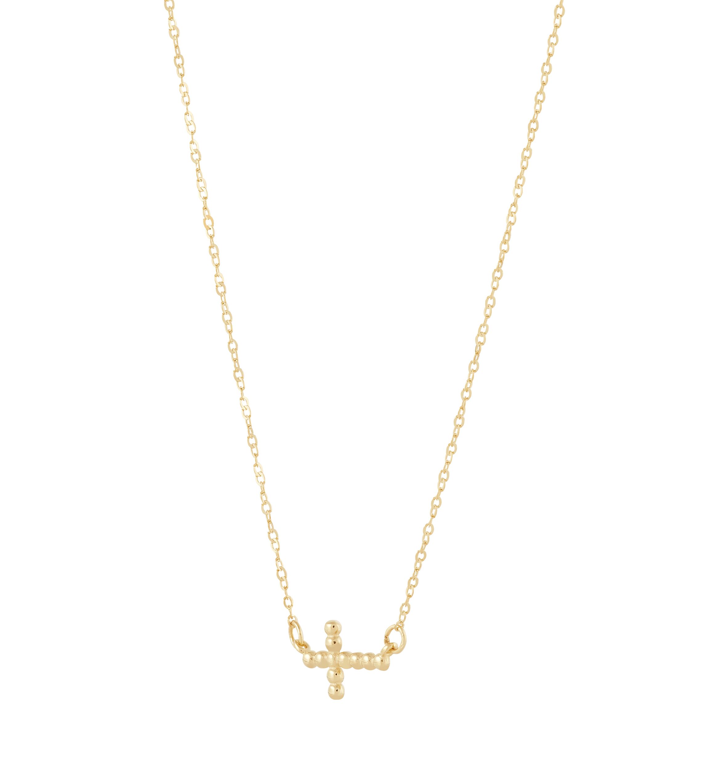 Cross Necklace in 10K Yellow Gold