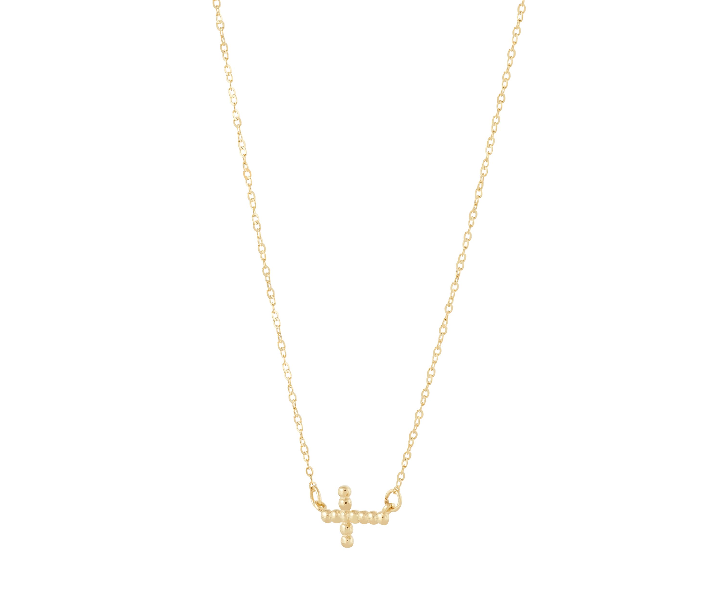 Cross Necklace in 10K Yellow Gold