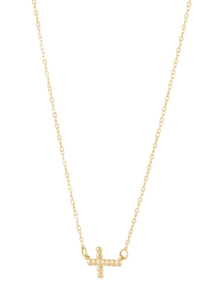 Cross Necklace in 10K Yellow Gold