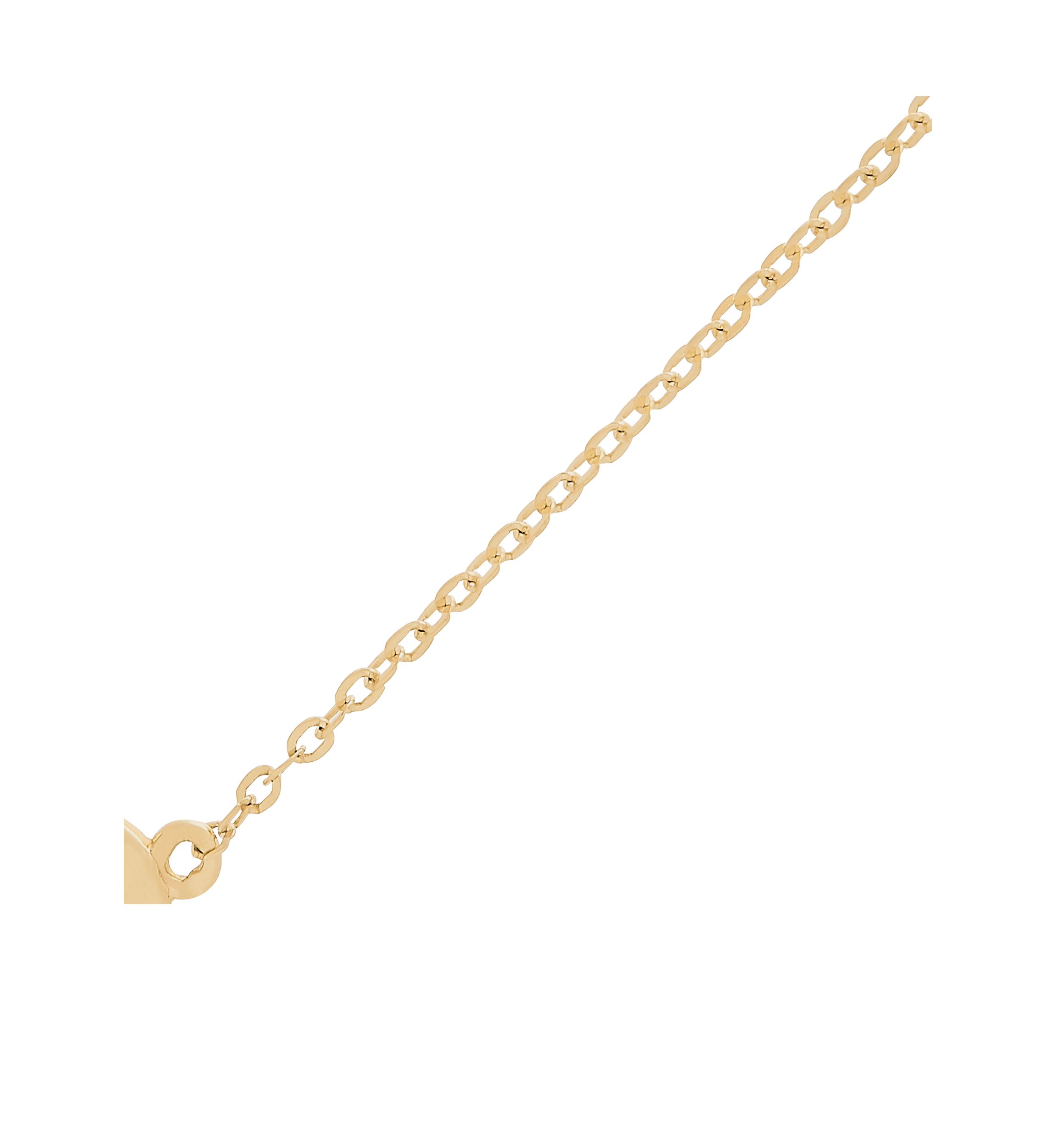 Polished Flower Necklace in 10k Yellow Gold 