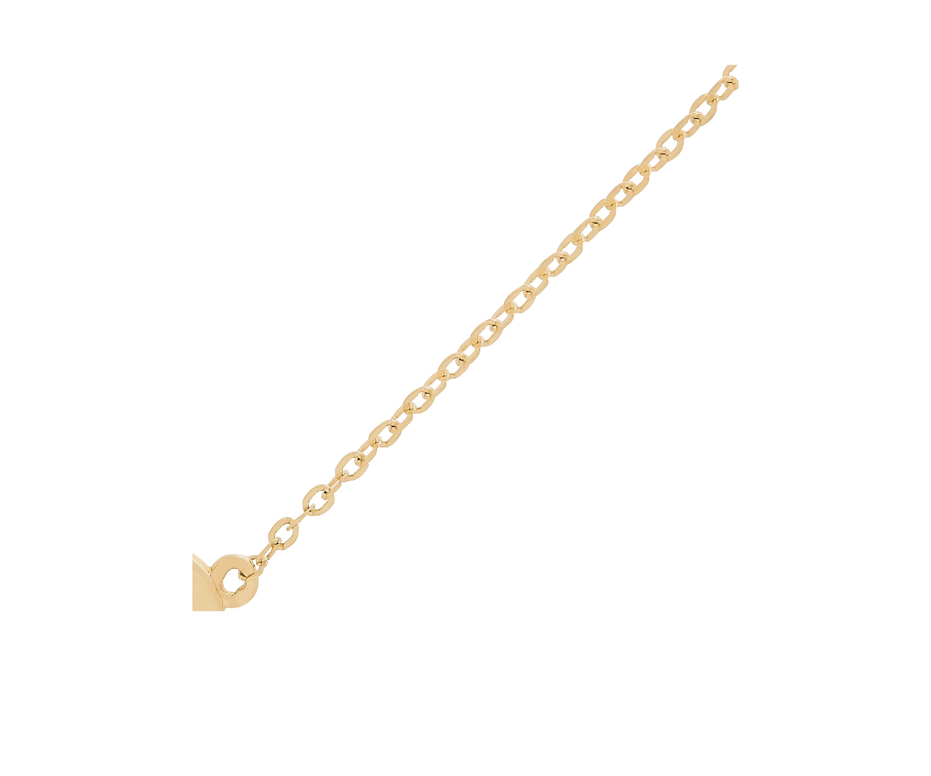 Polished Flower Necklace in 10k Yellow Gold 