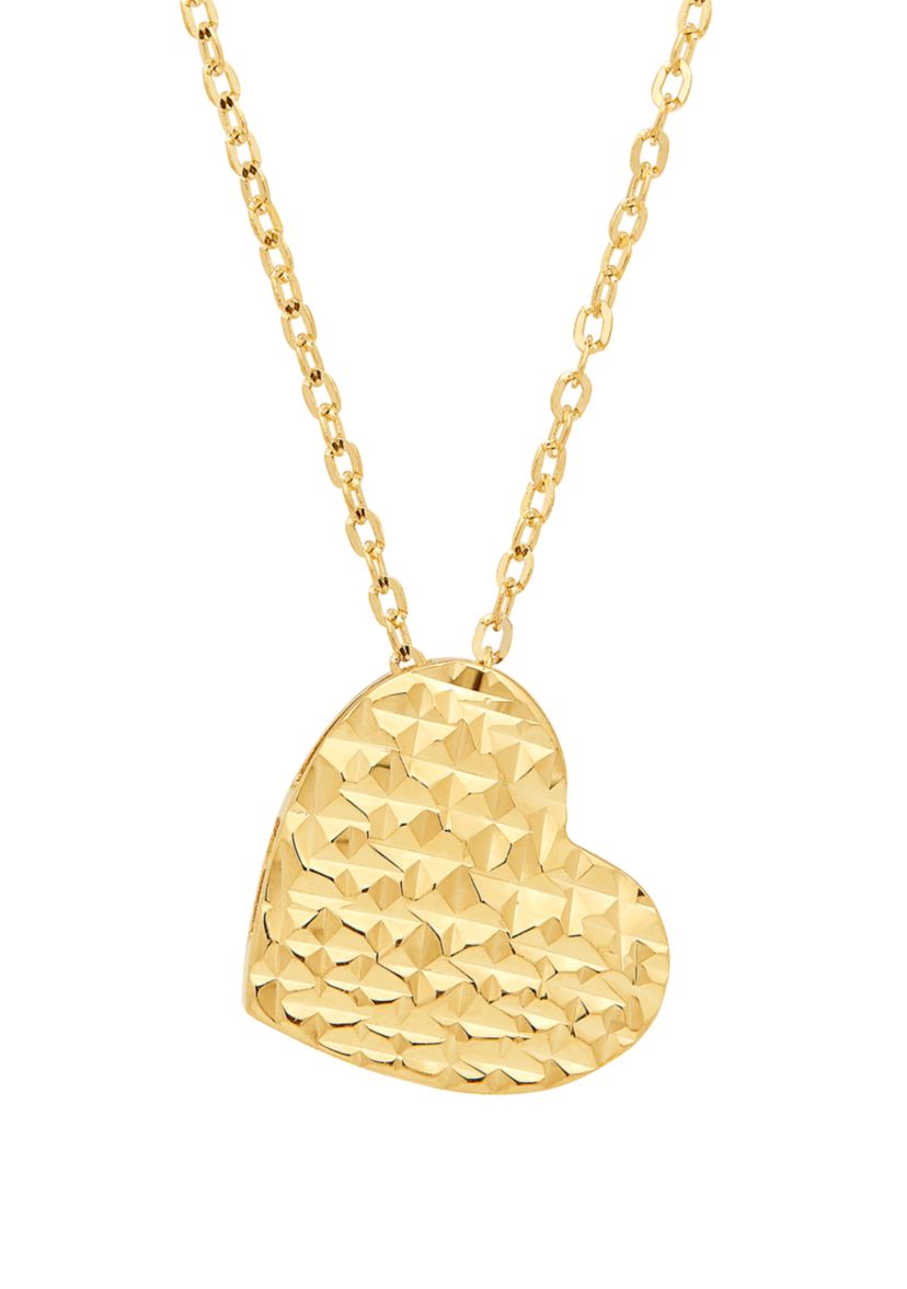 10K Yellow Gold Heart Necklace