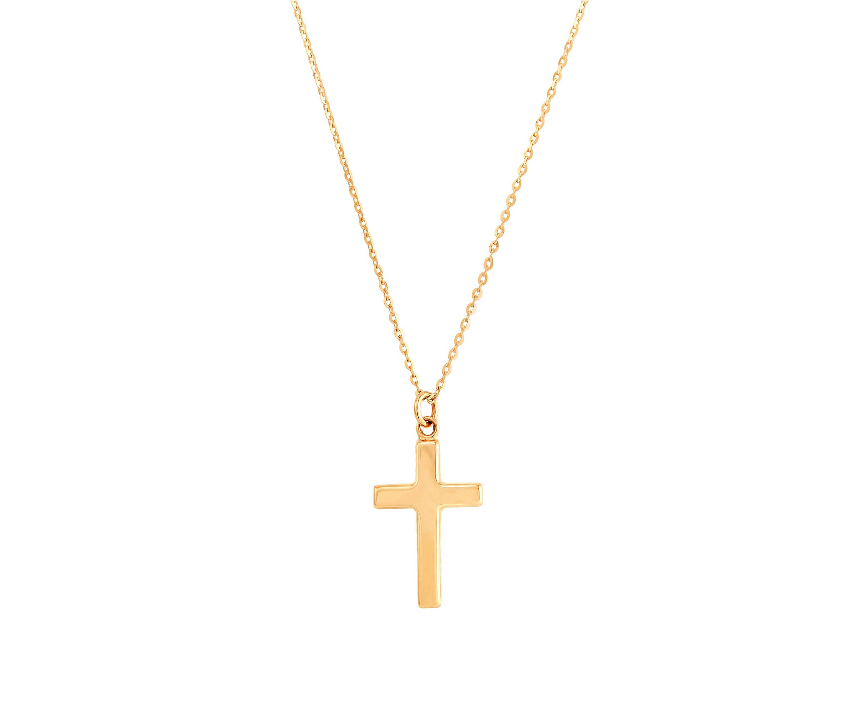 Cross Necklace in 10K Yellow Gold 