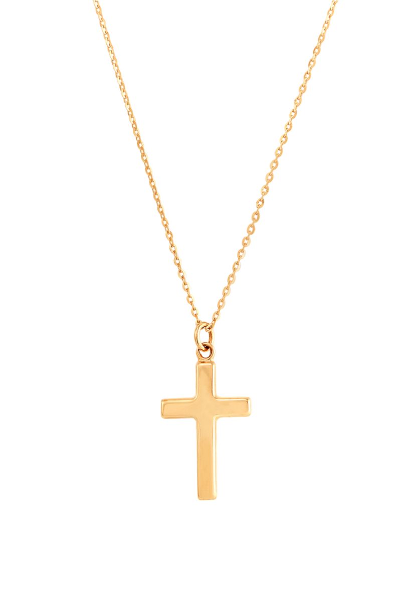 Cross Necklace in 10K Yellow Gold 