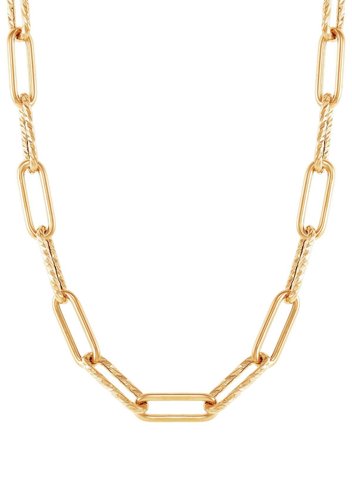 Paperclip Necklace in 10K Yellow Gold