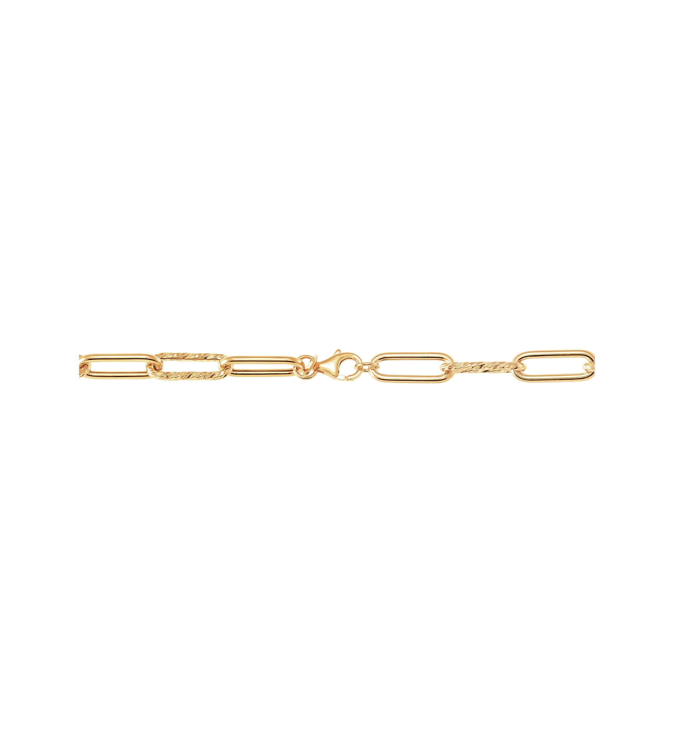 Paperclip Necklace in 10K Yellow Gold